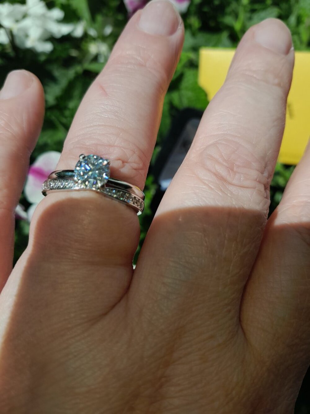1 CT Wedding Set Moissanite - Picture 4 of 8